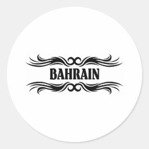 Bahrain Classic Round Sticker