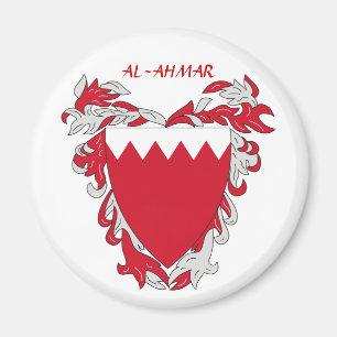 Bahrain Coat of Arms "AL-AHMAR" Magnet