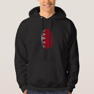 Bahrain Country Flag Fingerprint DNA Hoodie