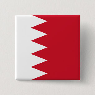 Bahrain Flag 15 Cm Square Badge