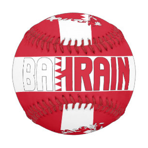 Bahrain Flag and Coat of Arms Patriotic Baseball