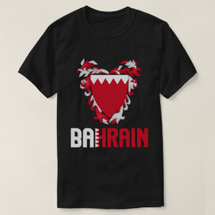 Bahrain Flag and Coat Of Arms Patriotic T-Shirt