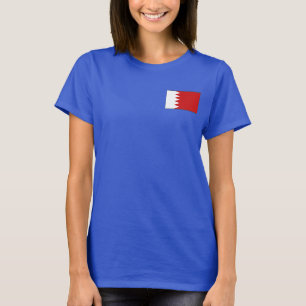 Bahrain Flag and Map dk T-Shirt