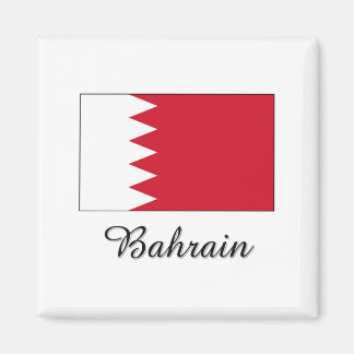 Bahrain Flag Design Magnet