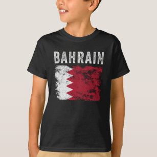 Bahrain Flag Distressed - Bahraini Flag T-Shirt