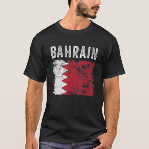 Bahrain Flag Distressed  Men Women Kids  Bahraini  T-Shirt