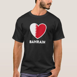 Bahrain Flag Heart T-Shirt