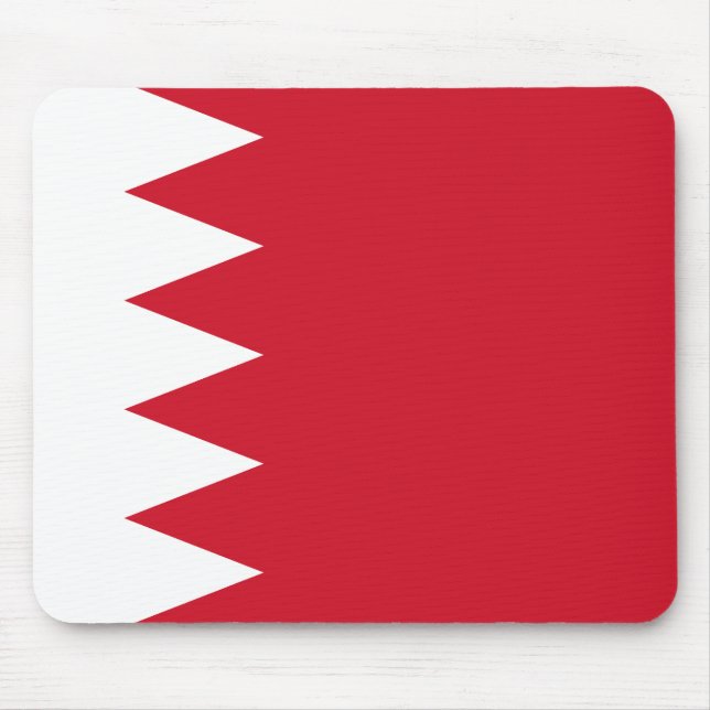 Bahrain Flag Mouse Mat (Front)