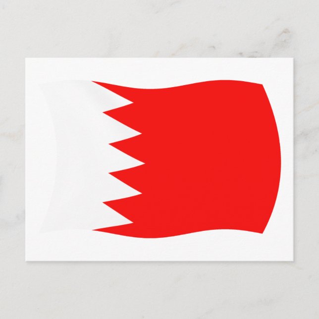 Bahrain Flag Postcard (Front)
