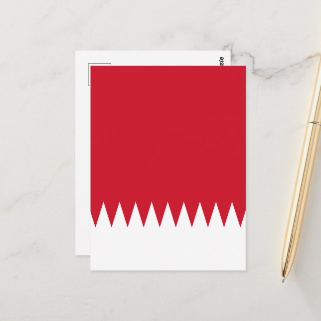 Bahrain flag postcard (Front/Back In Situ)