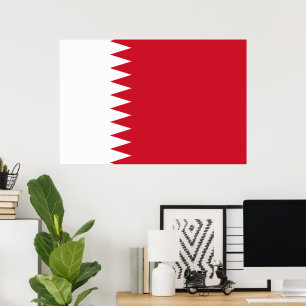 Bahrain flag poster