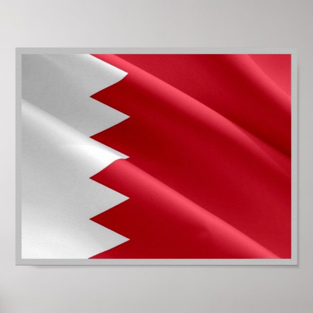 Bahrain - Flag.- Poster (Front)