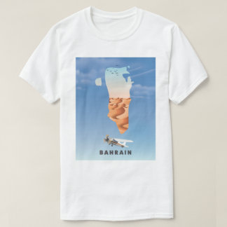 Bahrain Illustrated travel poster print. T-Shirt