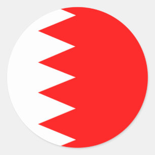 Bahrain National Flag Classic Round Sticker