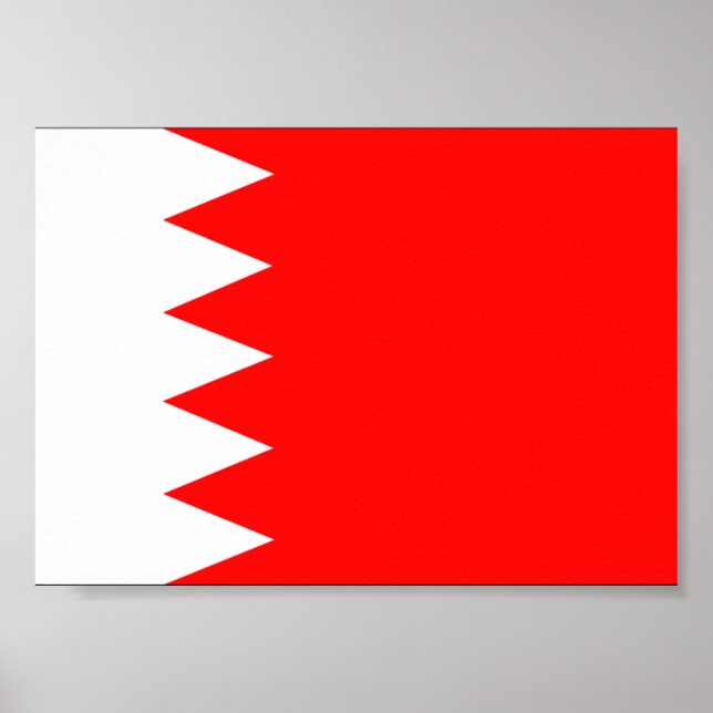 Bahrain National Flag Poster (Front)