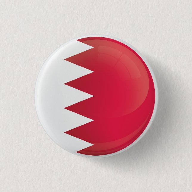 Bahrain  Round Icon Flag 3 Cm Round Badge (Front)