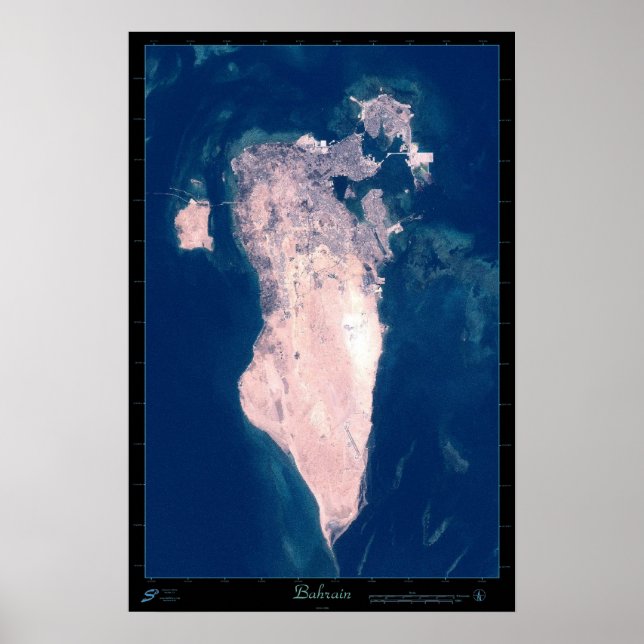 Bahrain Satellite Poster (Front)