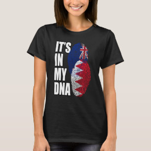 Bahraini And Zealander Mix Dna Flag Heritage T-Shirt