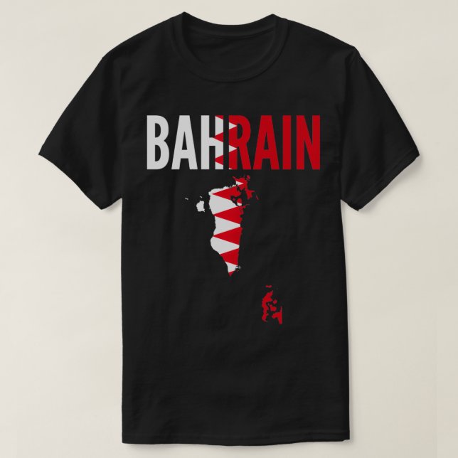 Bahraini Gift  Bahrain Country Map Flag Pullover  (Design Front)