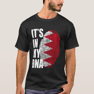 Bahraini Heritage Dna Flag T-Shirt