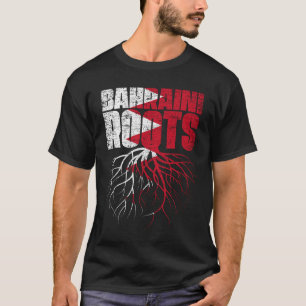 Bahraini Roots Bahrain Heritage Flag T-Shirt