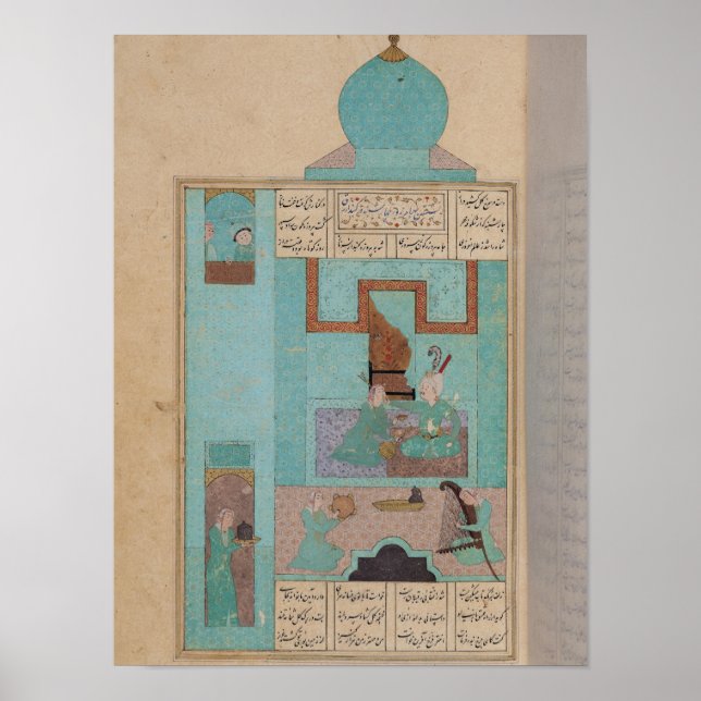 Bahram Visits a Princess in the Turquoise Poster (Front)