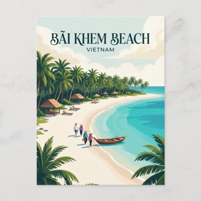 Bãi Khem Beach Vietnam Postcard (Front)