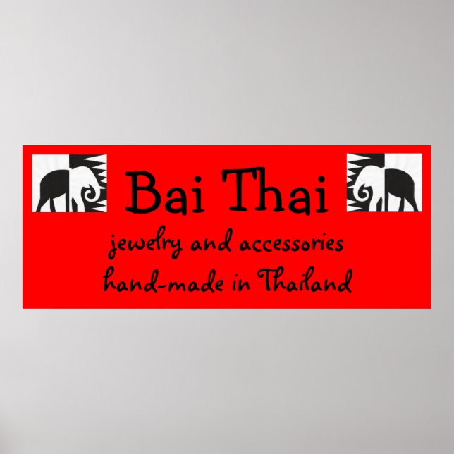 Bai Thai Sign (Front)