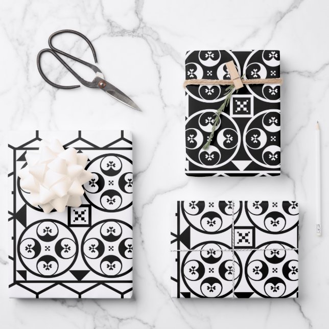 Baia Ancient Roman Mosaic - Pattern Wrapping Paper Sheet (Front)