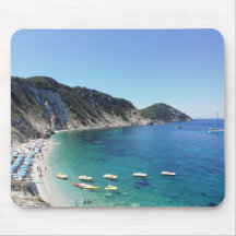 Baia turchese sul mare italiano - tappetino mouse