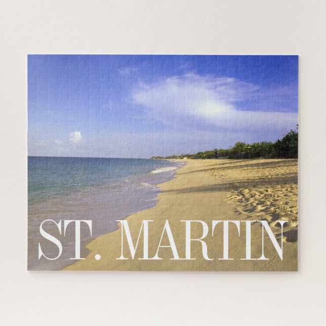 Baie Longue Long Bay Beach, St. Martin Jigsaw Puzzle (Horizontal)