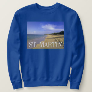 Baie Longue Long Bay Beach, St. Martin Sweatshirt