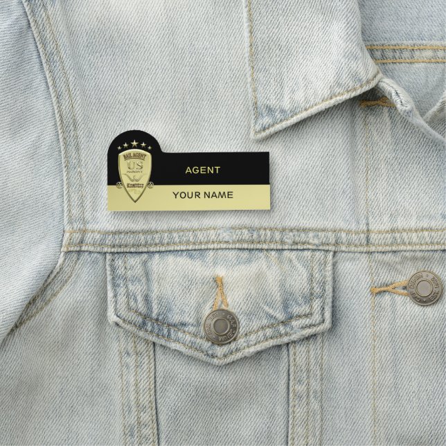 Bail Agent Name Tag (In Situ)