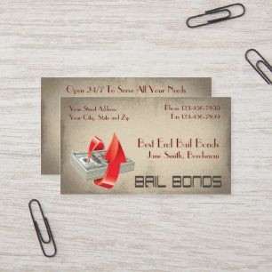 Bail Bonds Bondsmen Business Card