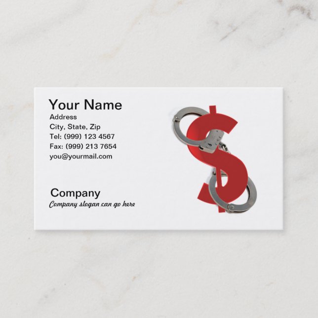 Bail Bonds Business Card (Front)
