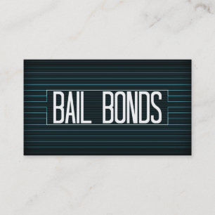 Bail Bonds Elegant Stripe Business Card