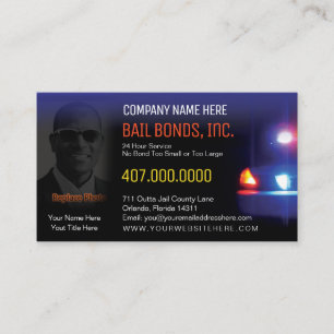 Bail Bonds Photo Business Card Template