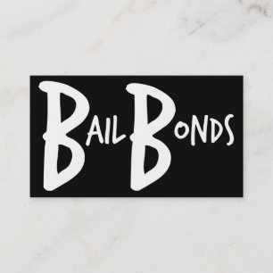 Bail Bonds Simple Business Card