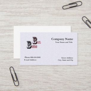 Bail Bondsman Business Card