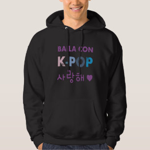 Baila con K Pop Mi Amor I Love You in Korean Latin Hoodie