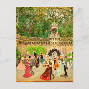 Bailando vals en la Quinta da Regaleira (Portugal) Postcard
