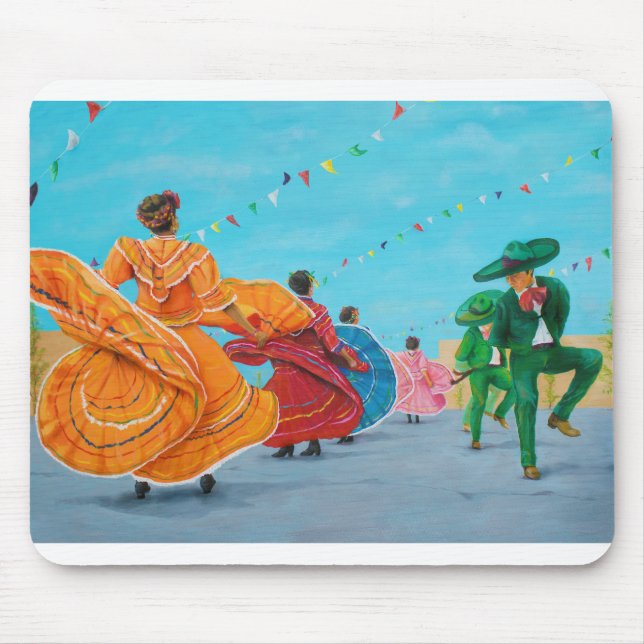 Baile Folklorico Dance Mouse Mat (Front)