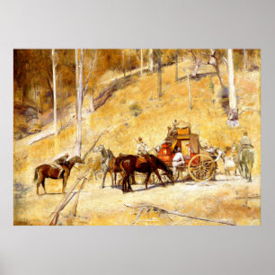 Bailed Up Tom Roberts Australian Art 1895 Poster