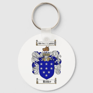 BAILEY FAMILY CREST - BAILEY COAT OF ARMS KEY RING