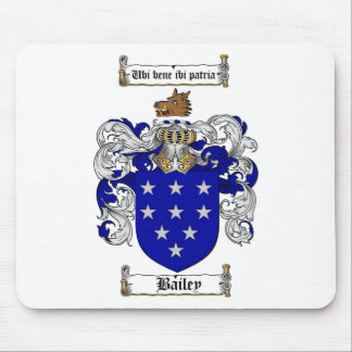 BAILEY FAMILY CREST -  BAILEY COAT OF ARMS MOUSE MAT
