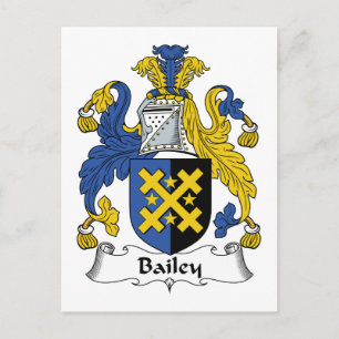 Bailey Family Crest Postcard