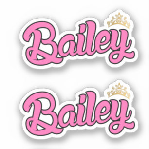 Bailey Pink Name x2 Vinyl