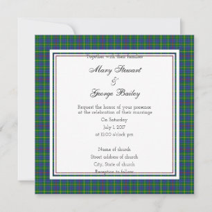Bailey Scottish Wedding Square Invitation