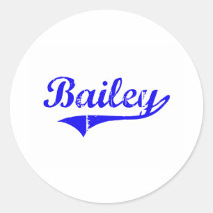Bailey Surname Classic Style Round Sticker