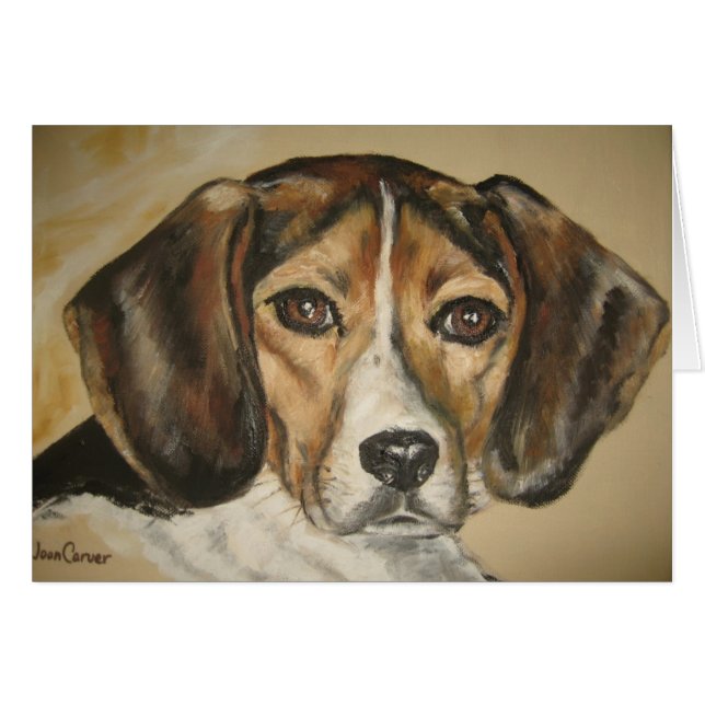 "Bailey the Beagle" - Card (Front Horizontal)